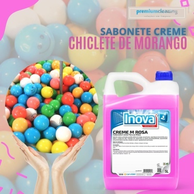 SABONETE CREME M ROSA 5L Chiclete de Morango