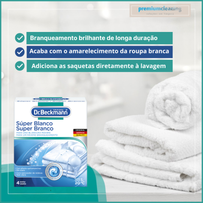 Super Branco Pó Tira-Nódoas 4x40gs Dr.Beckmann