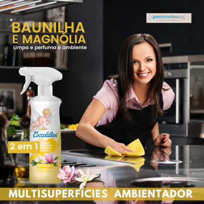 Baunilha & Magnólia 2 em 1 Multisuperficies e Ambientador 750ml