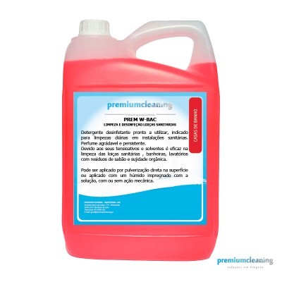 PREM W-BAC Desinfetante WC p/limpeza diária 1L