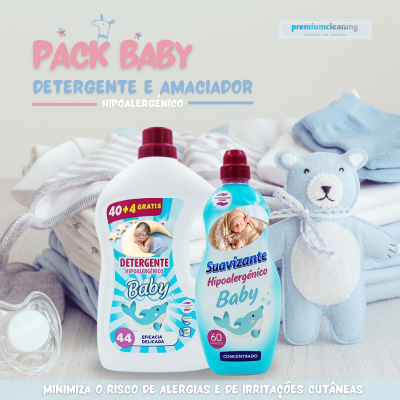 PACK BABY Detergente e Amaciador para Roupa Bebé