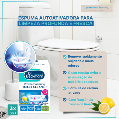 Espuma higiénica WC de carvão ativo 3x100g Dr.Beckmann