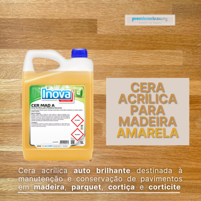 Cera Acrílica para Madeiras Amarela 5L