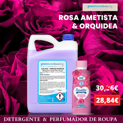 Pack Rosa Ametista & Orquidea |Detergente e Perfumador