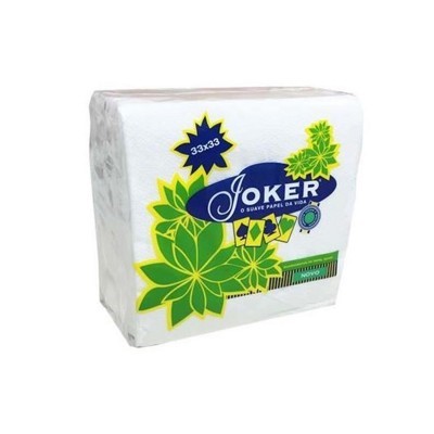 Pacote de guardanapos de papel JOKER com design verde e amarelo