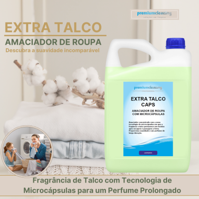EXTRA TALCO CAPS Amaciador de Roupa 5L com Microcápsulas
