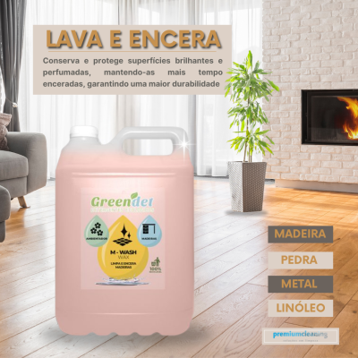 M-Wash Wax Ecológico Lava e Encera Madeiras 5L