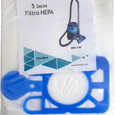 Saco Filtro EPA p/Aspirador Broomtec Pack 5