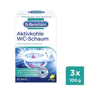 Espuma higiénica WC de carvão ativo 3x100g Dr.Beckmann