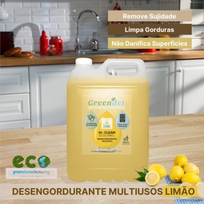 M-Clean 5L Desengordurante Multiusos Limão Ecológico