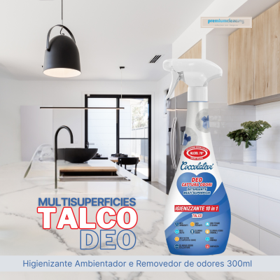 TALCO Deo 300ml Multisuperficies Higienizante, Ambientador e Removedor de odores