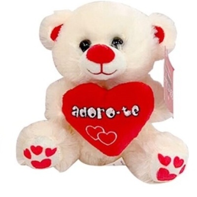 Urso com Almofada Coração Adoro-te