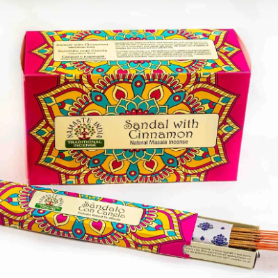Incenso Natural Masala Sândalo e Canela 15gr
