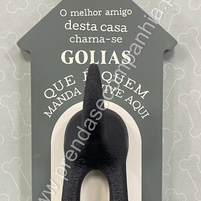 Cabide personalizado para trela