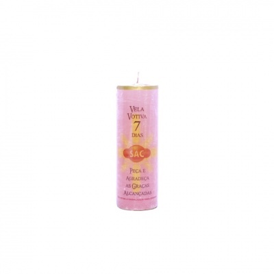 Vela Votiva 7 Dias Rosa