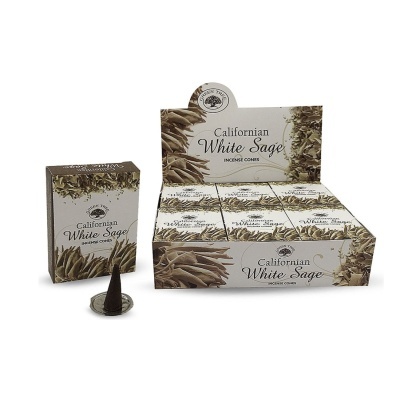 Incenso cone Sálvia Branca