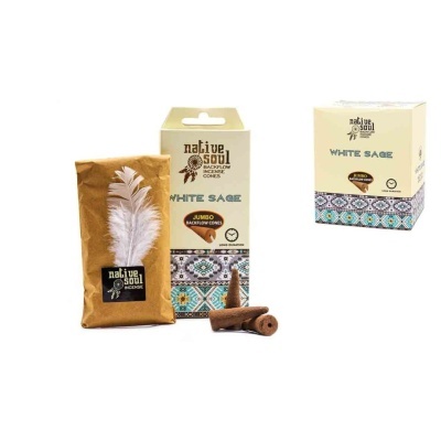 Incenso cone refluxo Sálvia Branca