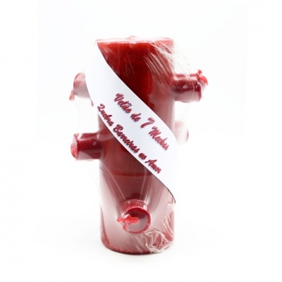 Velão 7 Mechas Vermelho