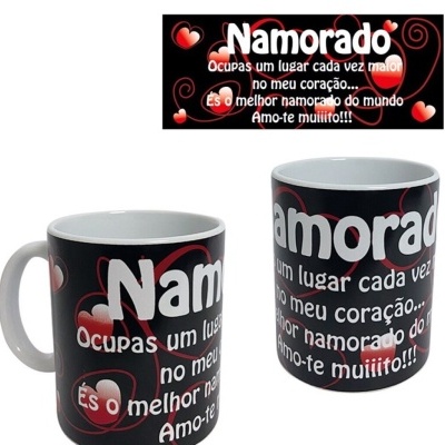 Caneca Namorado Preta