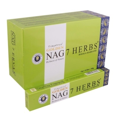 Incenso Nag Champa 15gr 7 Ervas