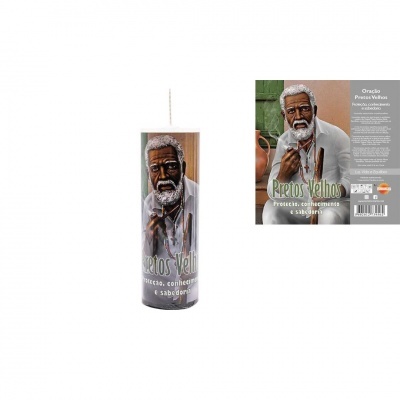 Vela Votiva 7 Dias Pretos Velhos