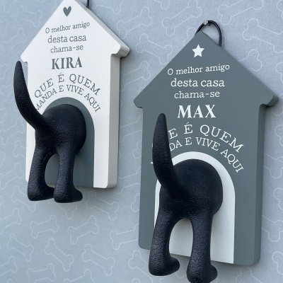 Cabide personalizado para trela