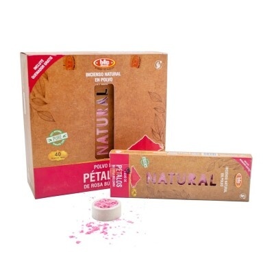 Incenso natural em pó pétalas de Rosa 40gr