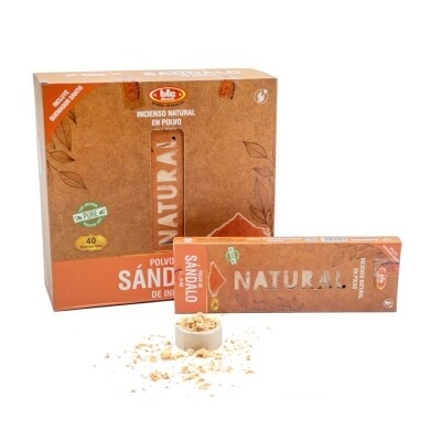 Incenso natural em pó Sândalo 40gr
