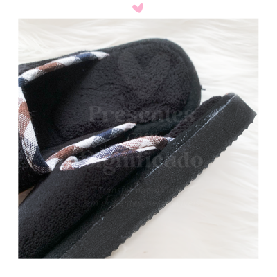 Chinelos de homem pretos personalizados (sola EVA/espuma)