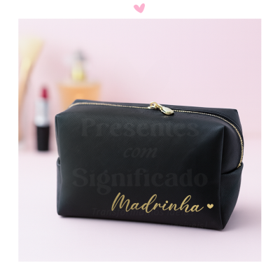 Necessaire polipele preto (2 tamanhos)