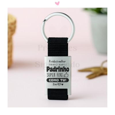 Porta-chaves fita nylon