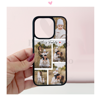 Capa de telemóvel personalizada (fotos e texto)