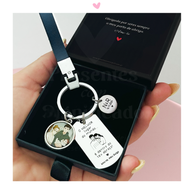 Porta-chaves fita c/ foto