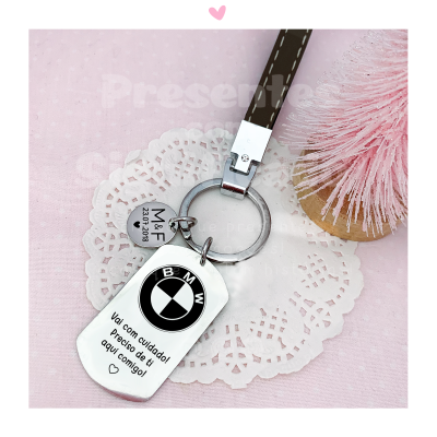 Porta-chaves c/ fita - Vai com cuidado... Preciso de ti aqui comigo