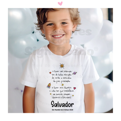T-shirt Dia da Criança - É bom ser criança...
