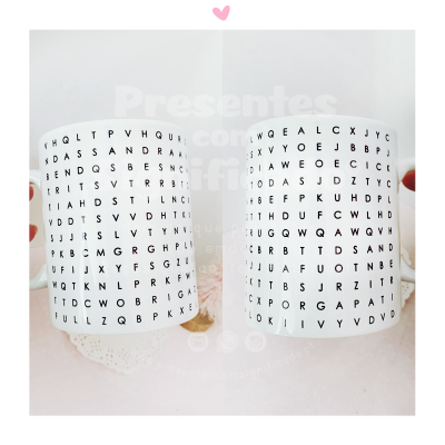 Caneca Sopa de Letras