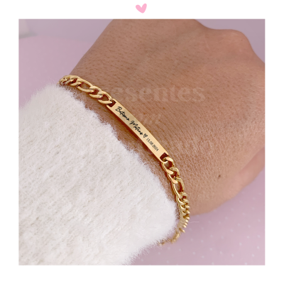 Pulseira de criança em aço inoxidável