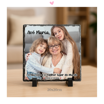 Moldura em xisto quadrada