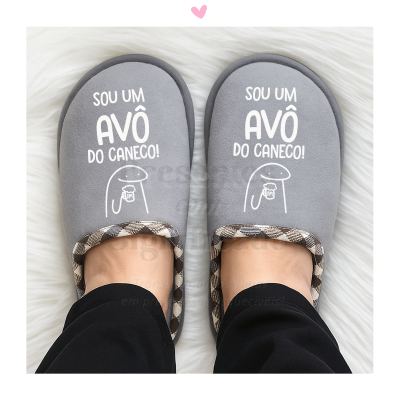 Chinelos de homem cinzentos personalizados (sola EVA/espuma)