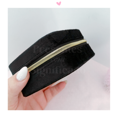 Mini Guarda-jóias veludo preto