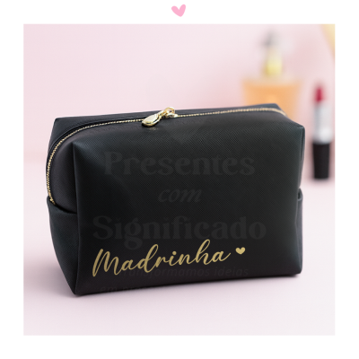 Necessaire polipele preto (2 tamanhos)