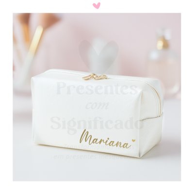 Necessaire polipele branco (2 tamanhos)