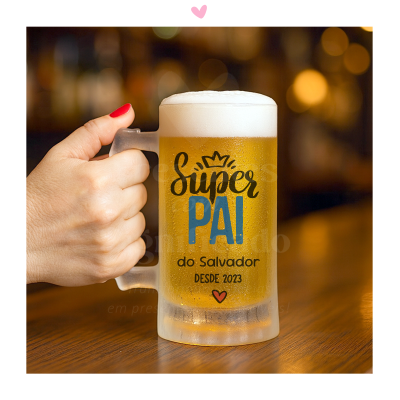 Caneca de cerveja - Super Pai do/a...
