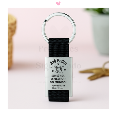 Porta-chaves fita nylon