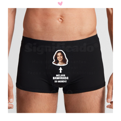 Boxers personalizados c/ foto e texto