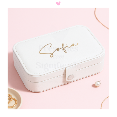 Guarda-jóias grande branco