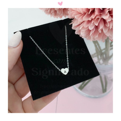 Colar coração mini (adulto ou criança)