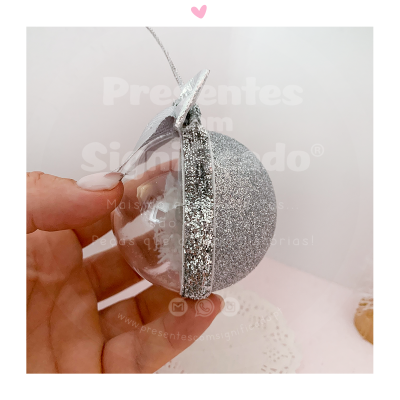 Bola de Natal personalizada (ideal só para fotos)
