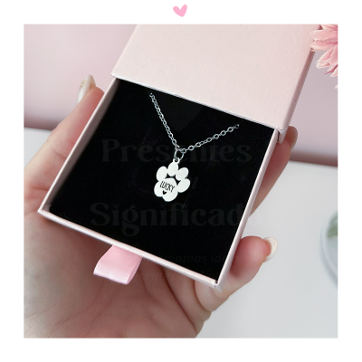 Colar patinha de cão