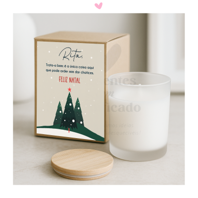 Vela de baunilha "Cheira melhor que o ambiente depois daquela conversa de família."